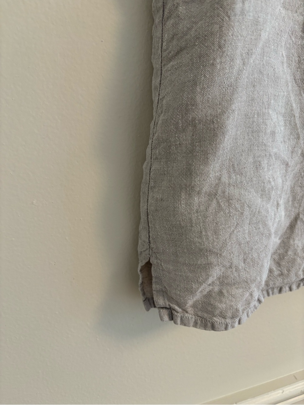 Eileen Fisher natural Irish Linen Sleeveless Boxy top - Picture 4 of 6